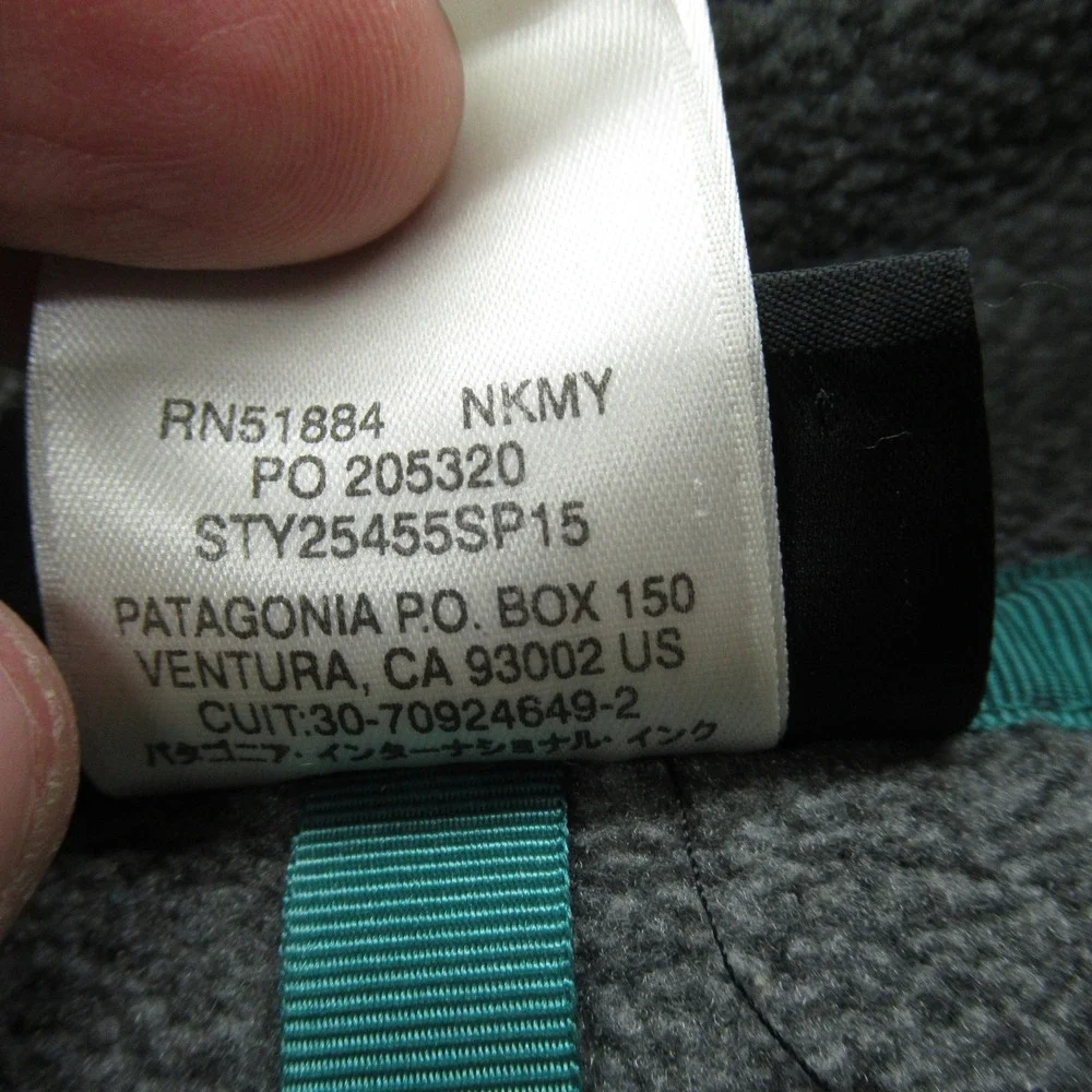 Patagonia Sweathirt Womens Medium Gray Lightweight Synchilla Snap-T Fleece READ - Picture 5 of 15